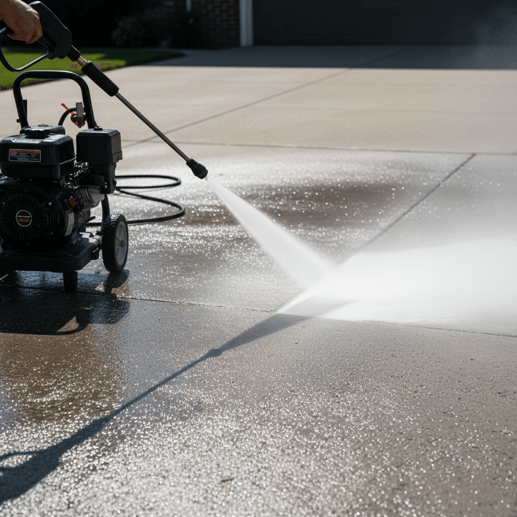 Exterior pressure washing service